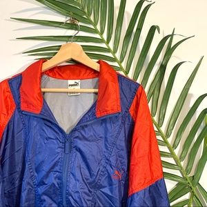 puma men's 1/2 zip wind jacket